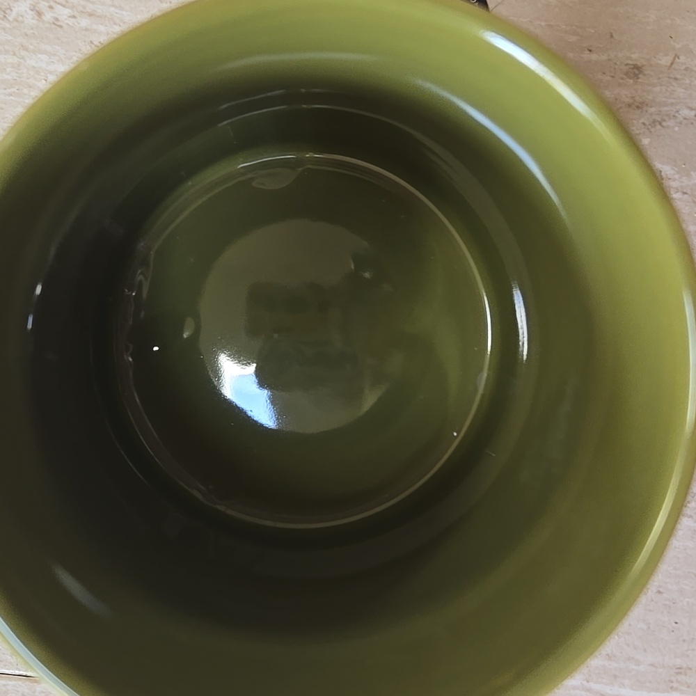 NEW The Old Pottery Company Olive Green Pint Mug with Lid - Picture 7 of 7
